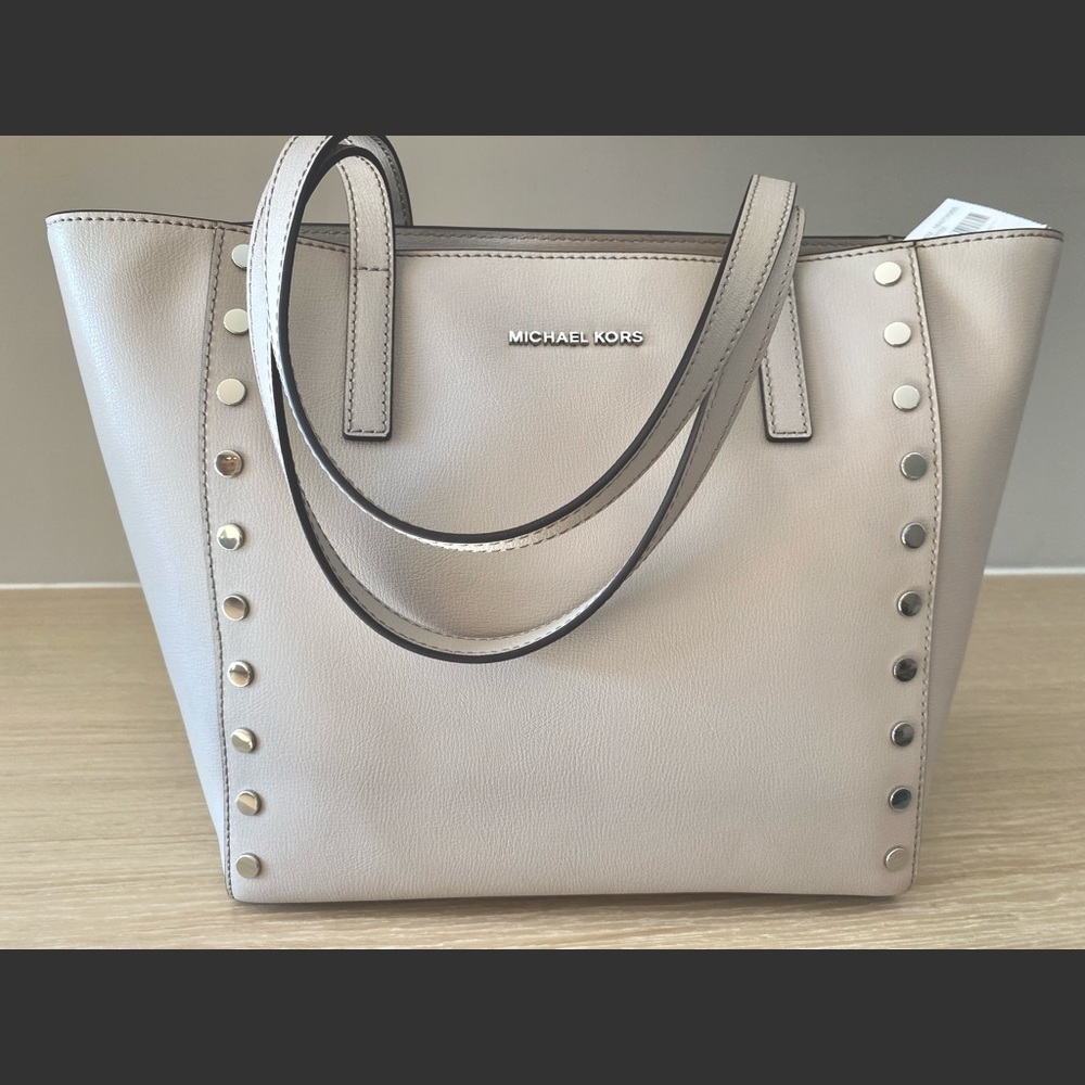 Michael Kors Rivington Stud Leather Tote